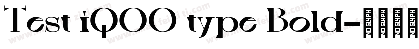 Test iQOO type Bold字体转换